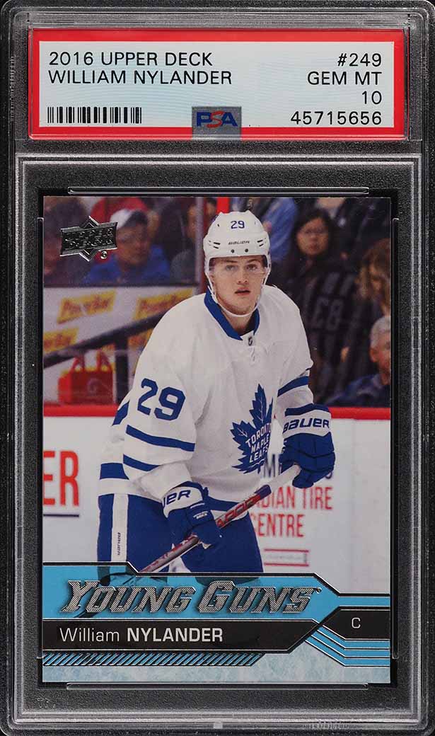 2016 Upper Deck Young Guns William Nylander ROOKIE RC #249 PSA 10 GEM MINT