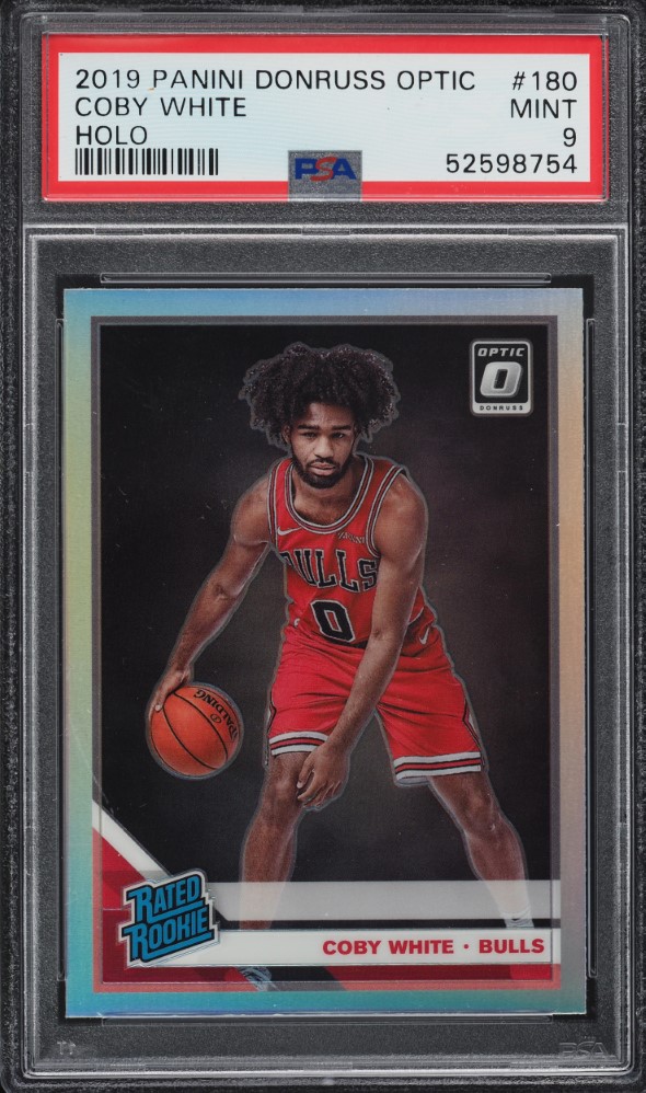 2019 Donruss Optic Holo Coby White ROOKIE #180 PSA 9 MINT