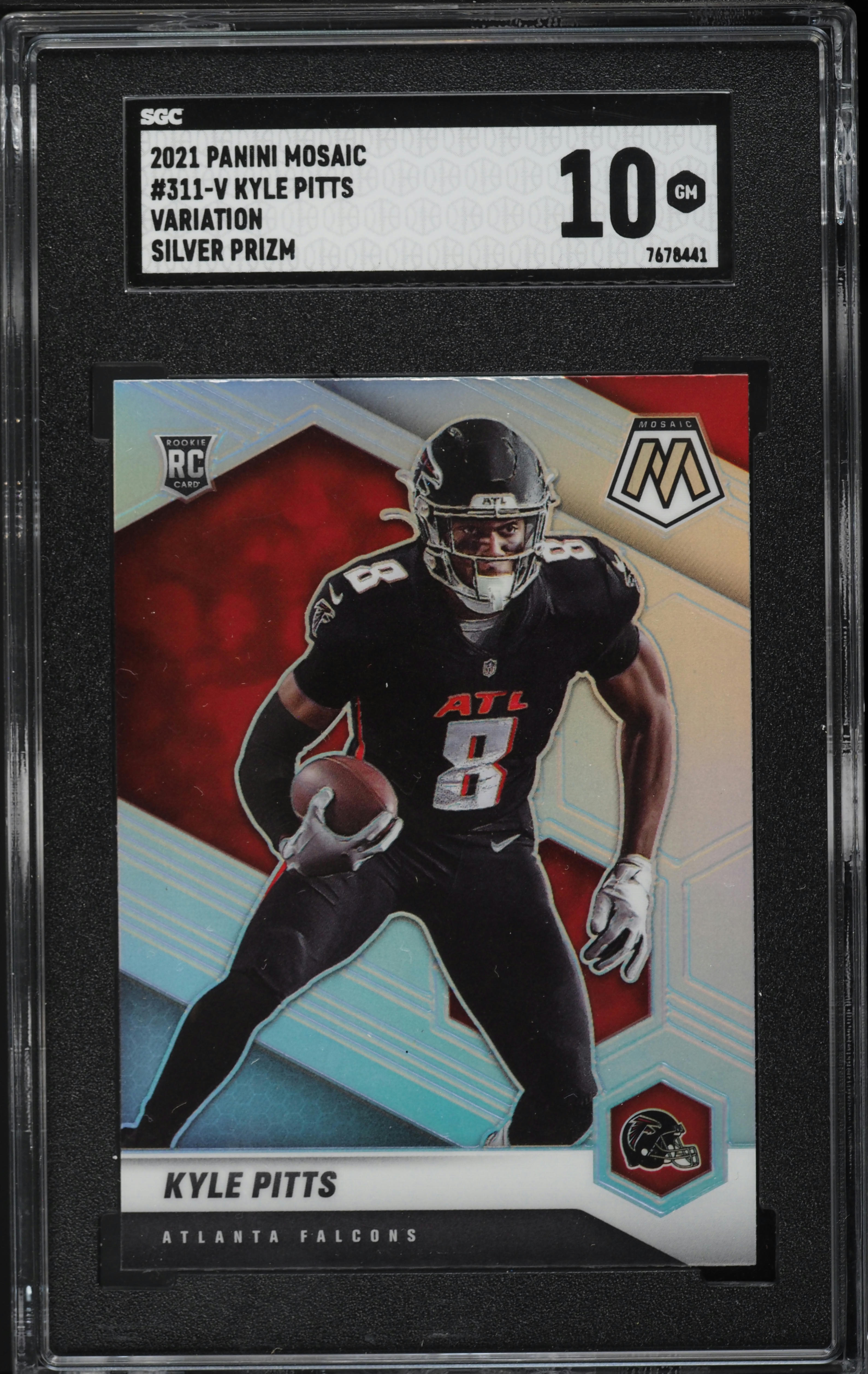 2021 Panini Mosaic Variation Silver Prizm Kyle Pitts ROOKIE #311-V SGC 10 GEM