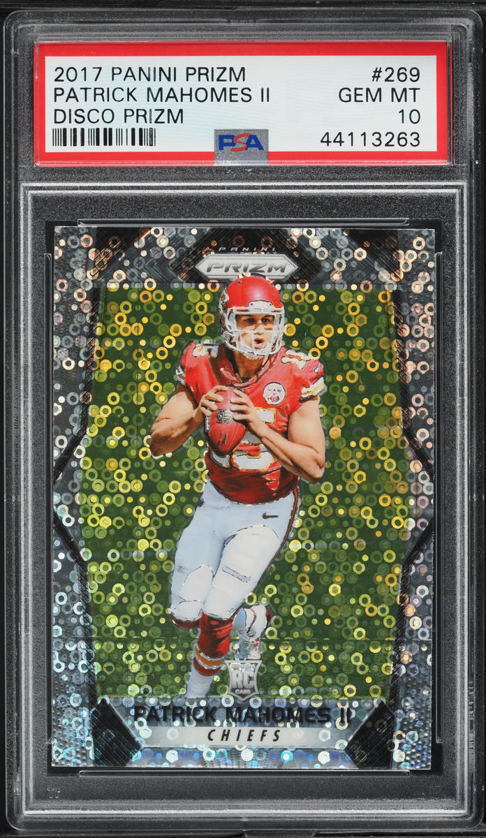 2017 Panini Prizm Disco Patrick Mahomes II ROOKIE #269 PSA 10 GEM MINT