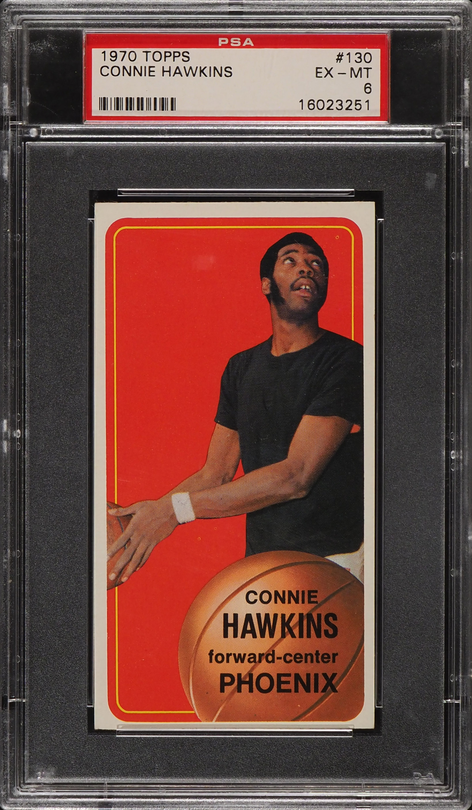 1970 Topps Basketball Connie Hawkins #130 PSA 6 EXMT
