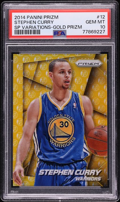 2014 Panini Prizm Variation Gold Stephen Curry /10 #12 PSA 10 GEM MINT