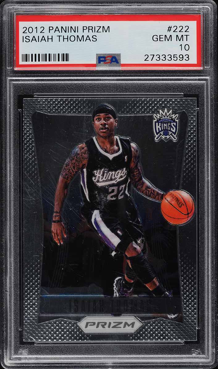 2012 Panini Prizm Isaiah Thomas ROOKIE #222 PSA 10 GEM MINT