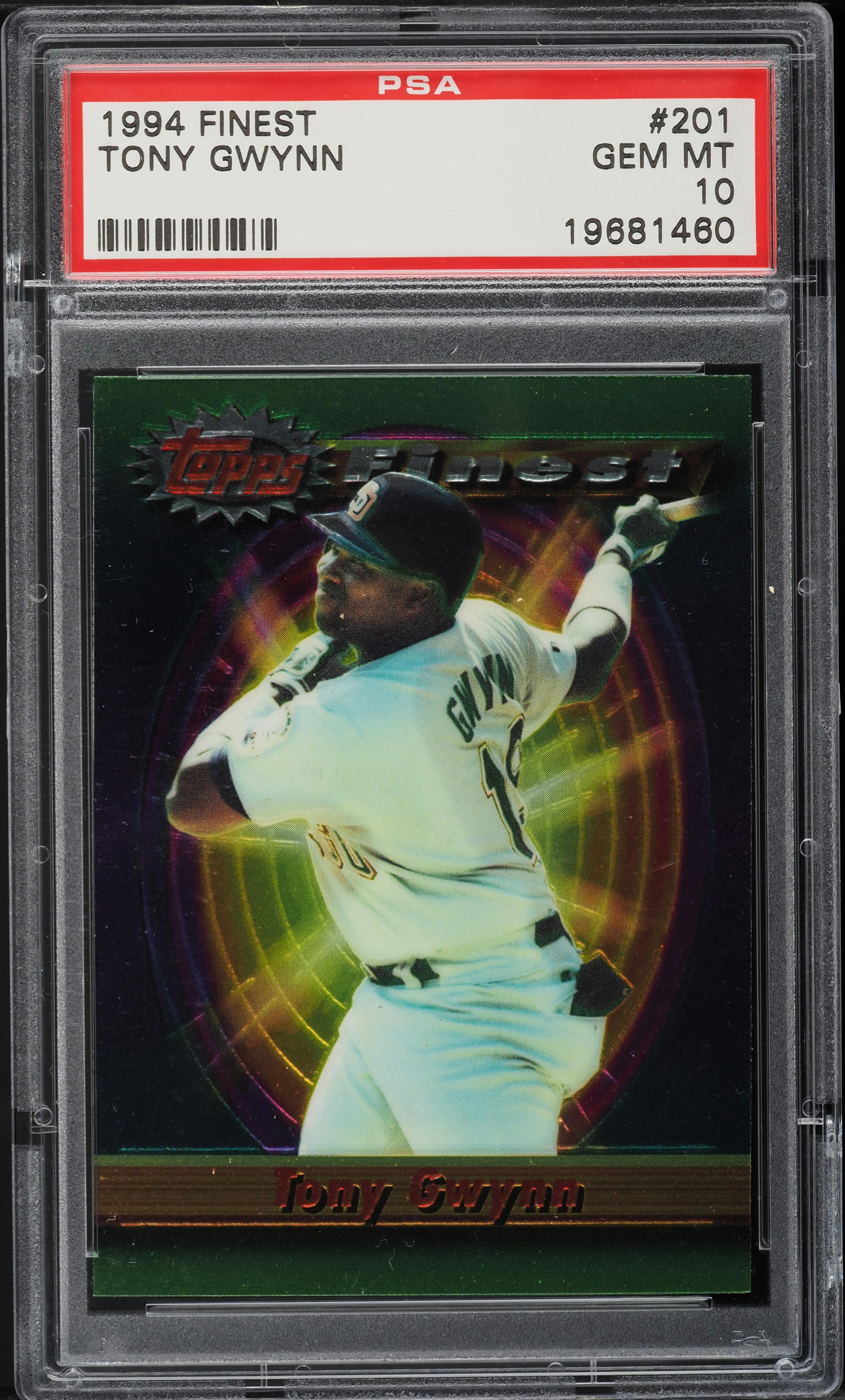 1994 Finest Tony Gwynn #201 PSA 10 GEM MINT