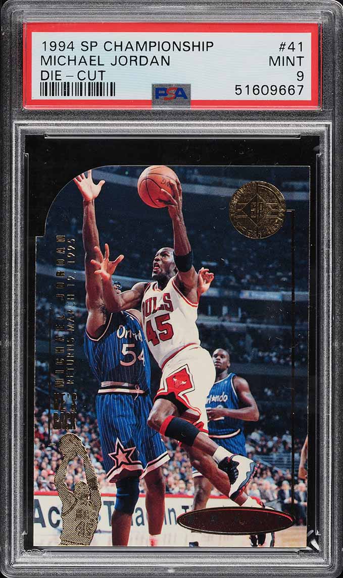 1994 SP Championship Die-Cut Michael Jordan #41 PSA 9 MINT