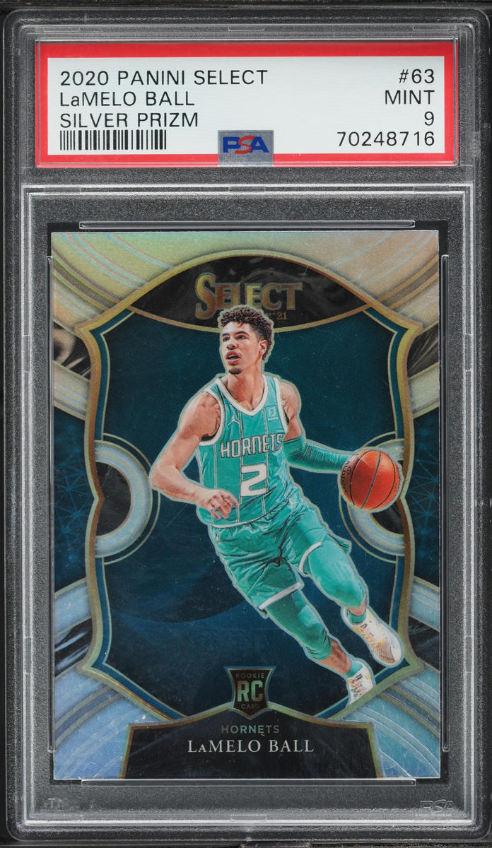 2020 Select Concourse Silver Prizm LaMelo Ball ROOKIE #63 PSA 9 MINT