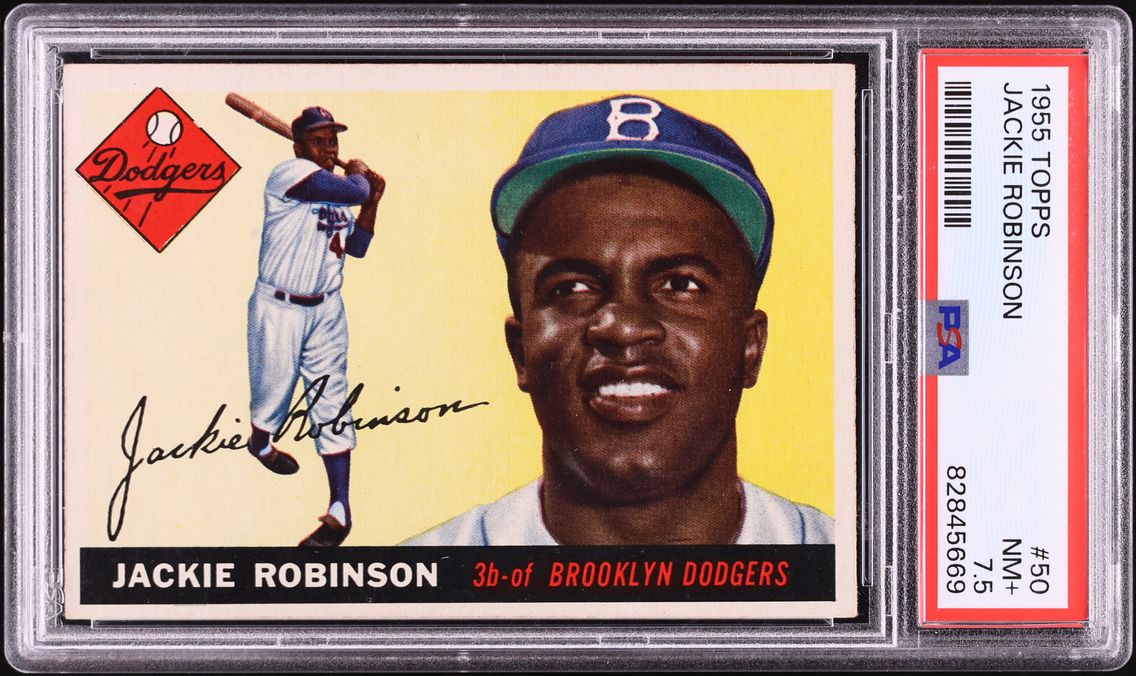 1955 Topps Jackie Robinson #50 PSA 7.5 NRMT+