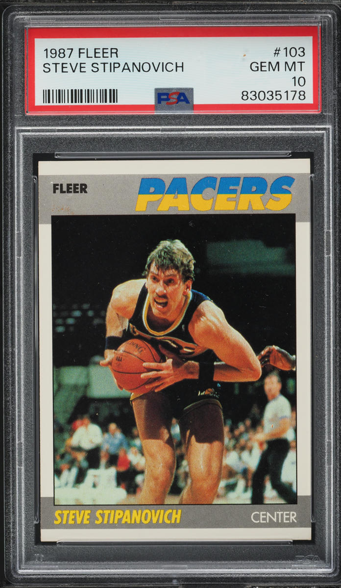 1987 Fleer Basketball Steve Stipanovich #103 PSA 10 GEM MINT