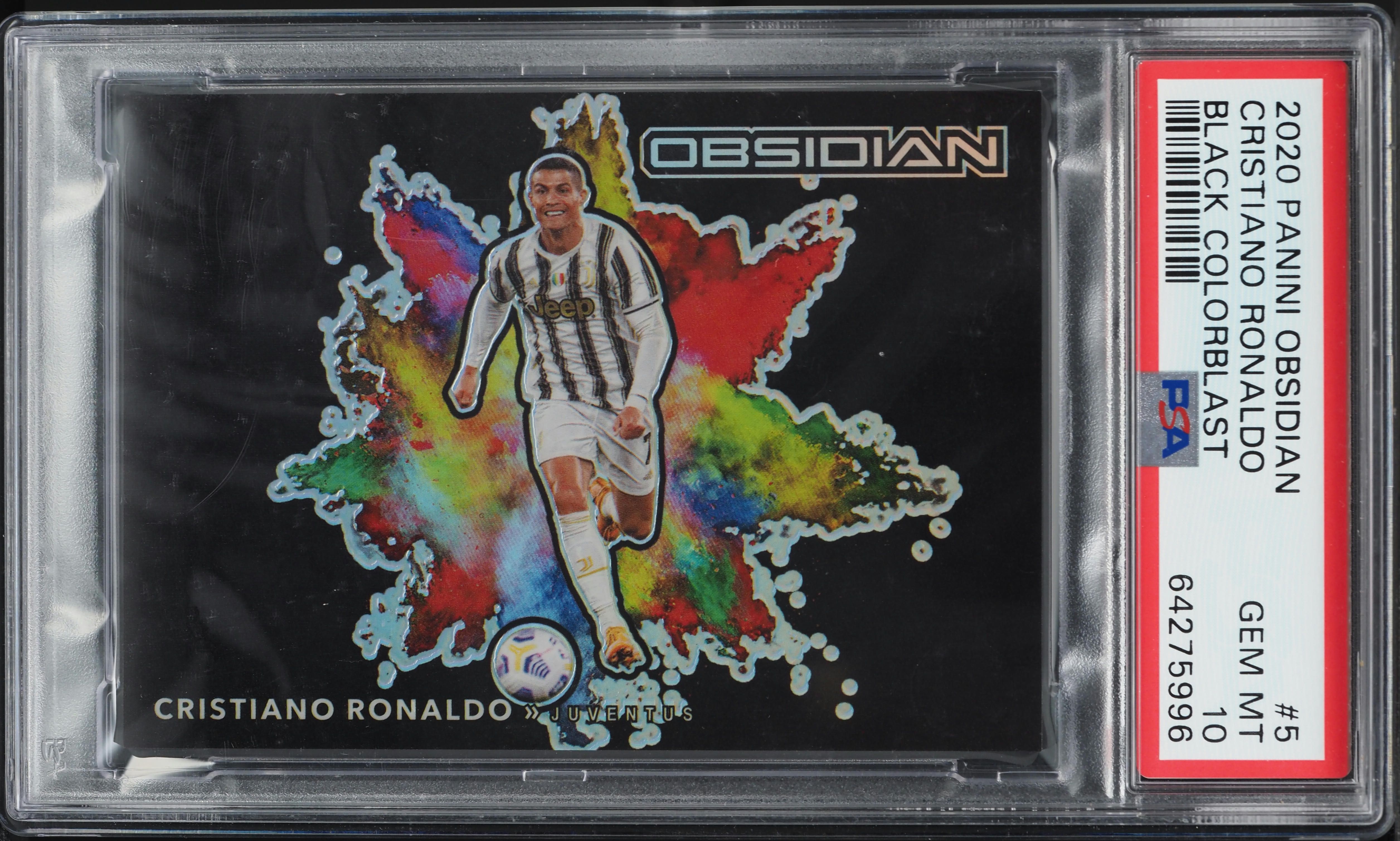 Cristiano Ronaldo 2020 Obsidian #5 Black Color Blast /(SSP) Price Guide ...