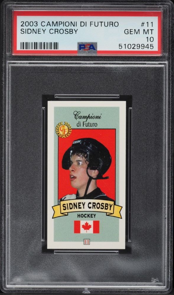 2003 Campioni Di Futuro Sidney Crosby ROOKIE #11 PSA 10 GEM MINT