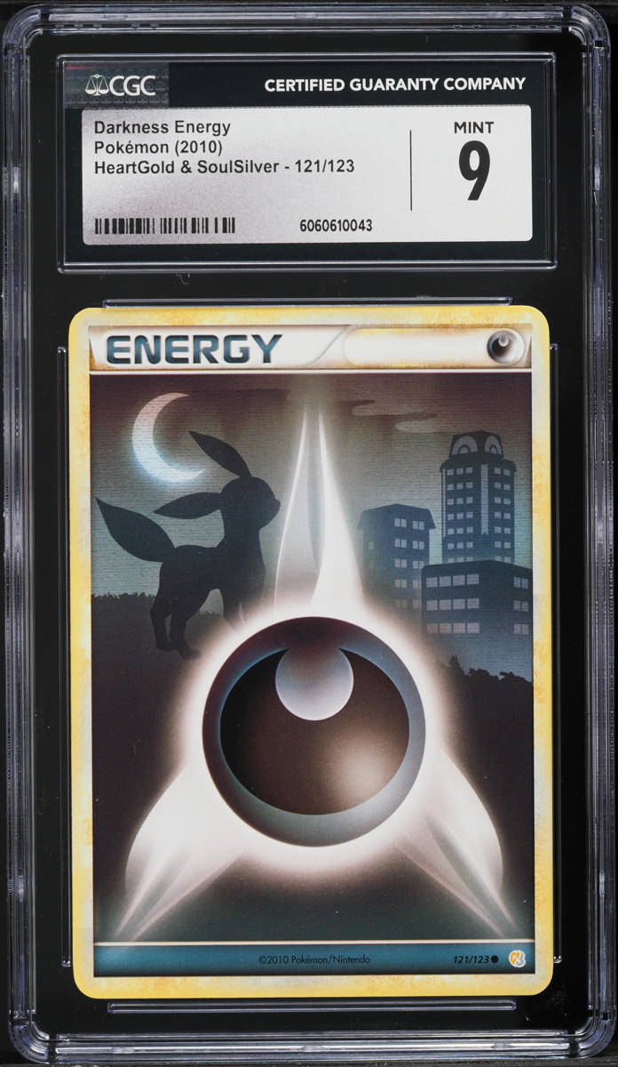 2010 Pokemon HeartGold & SoulSilver Darkness Energy #121 CGC 9 MINT