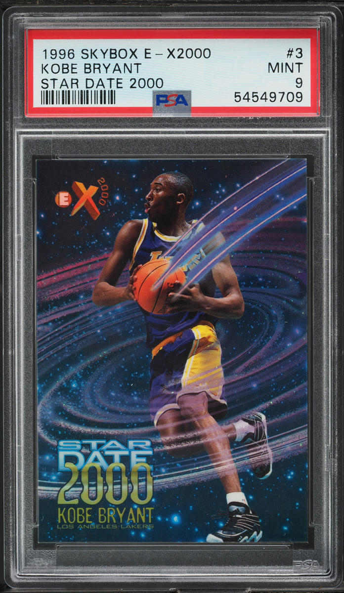 1996 Skybox E-X2000 Star Date 2000 Kobe Bryant ROOKIE #3 PSA 9 MINT