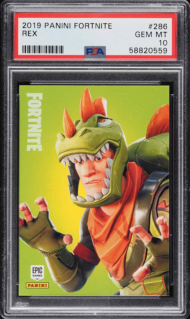 2019 Panini Fortnite Series 1 Rex #286 PSA 10 GEM MINT