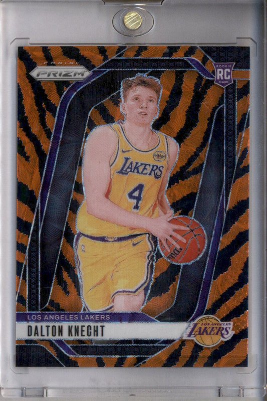2024-25 Panini Prizm Choice Tiger Stripe Prizm #238 Dalton Knecht RC