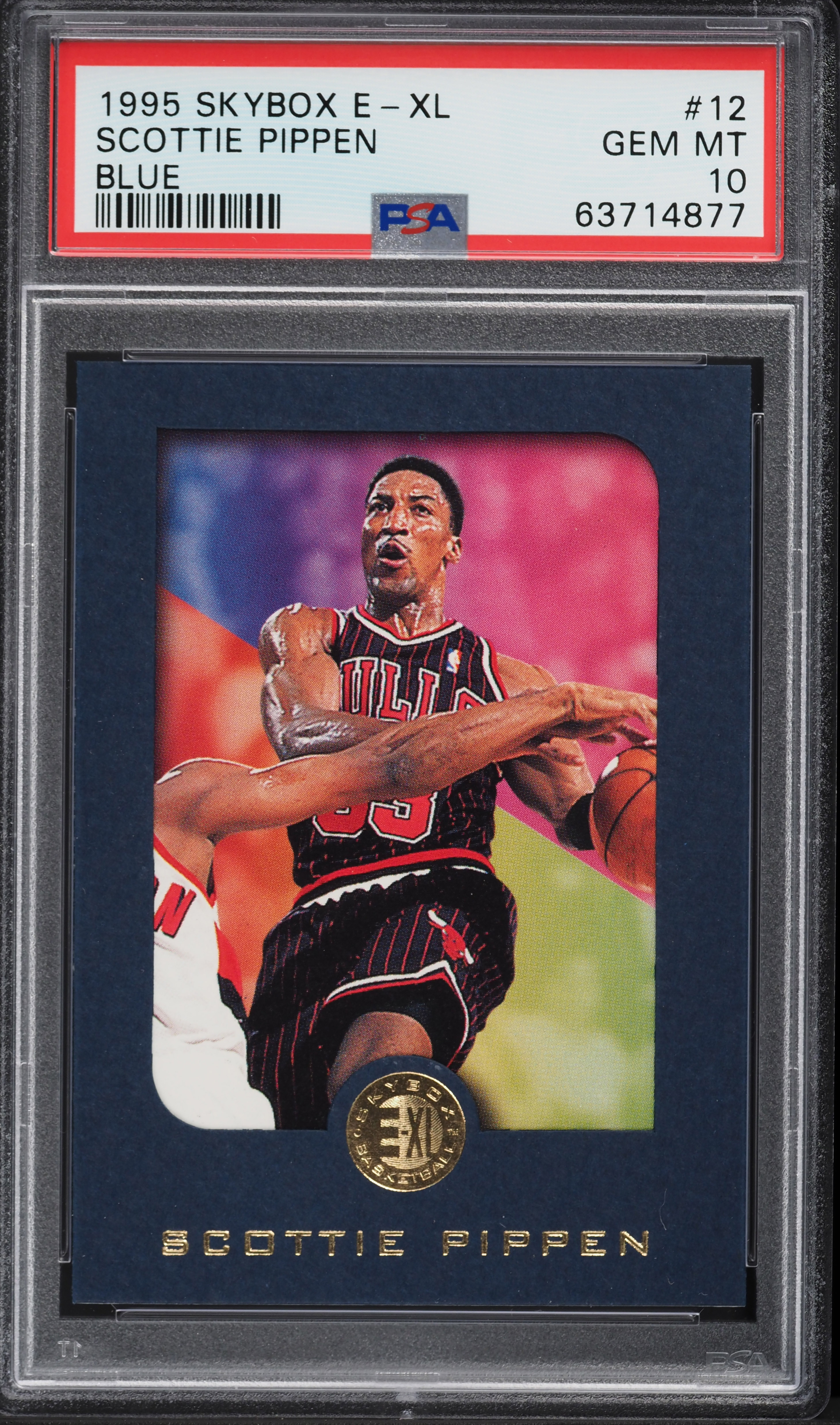 1995 Skybox E-XL Blue Scottie Pippen #12 PSA 10 GEM MINT