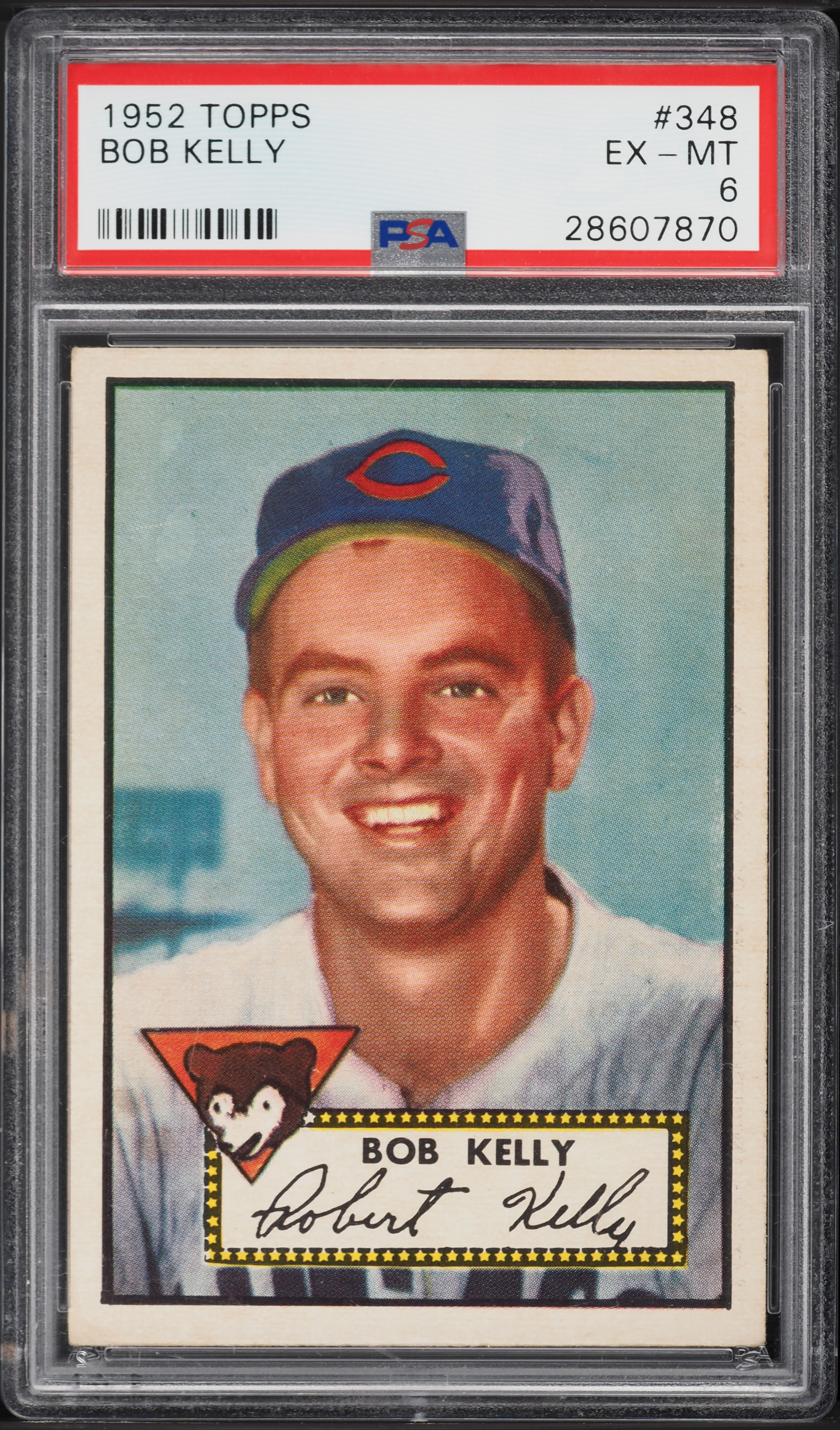 1952 Topps Bob Kelly #348 PSA 6 EXMT (PWCC-A)