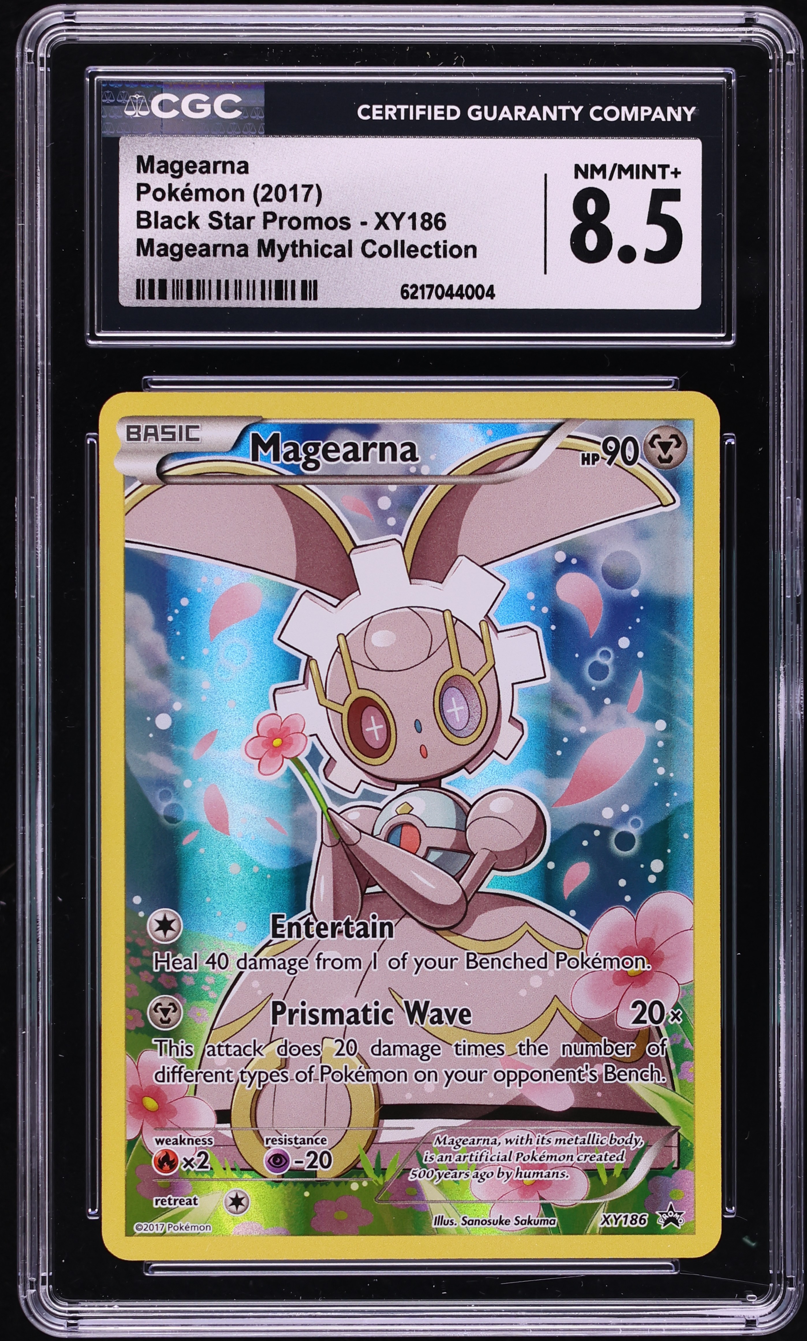2017 Pokemon XY Black Star Promo Mythical Collection Full Art Magearna #XY186 CGC 8.5 NM-MT+