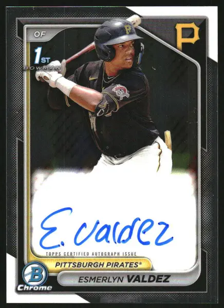 2024 Bowman Chrome Autographs #CPA-EV Esmerlyn Valdez RC Auto