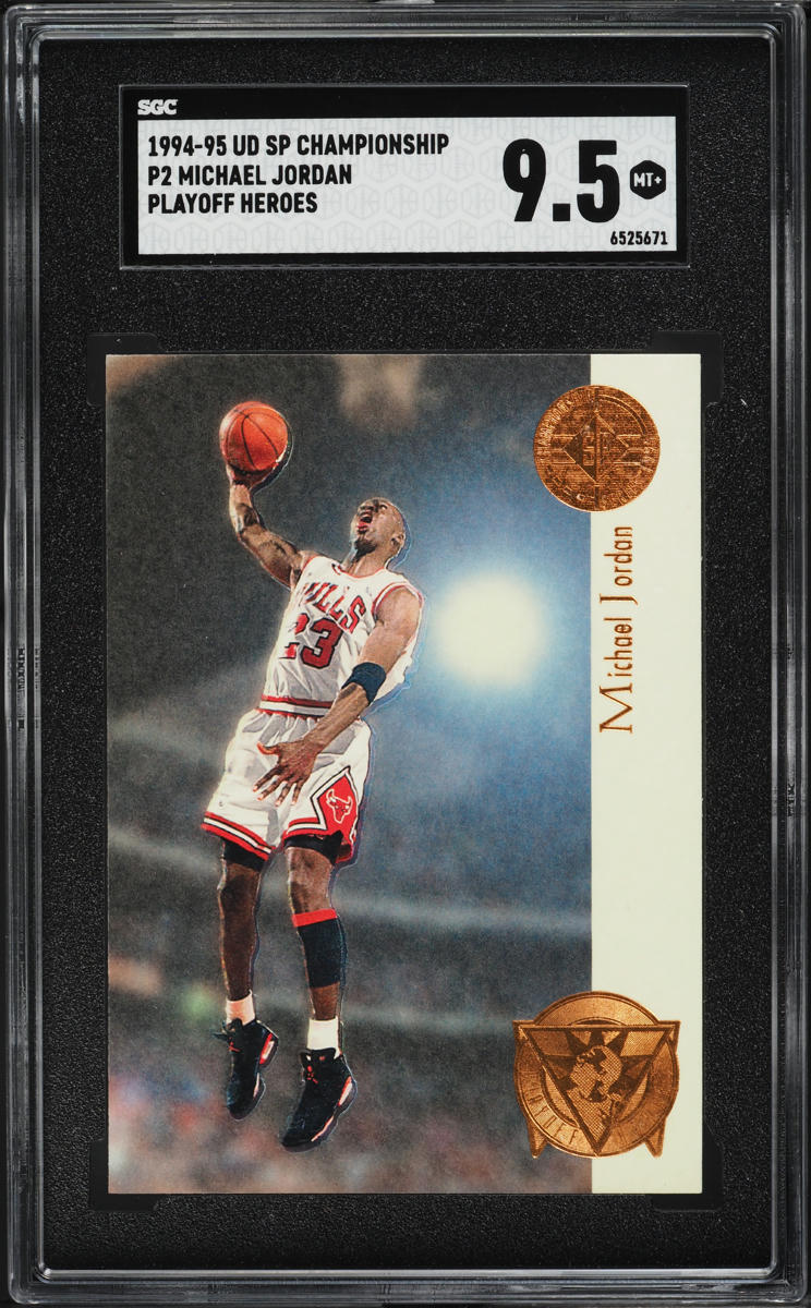 1994 SP Championship Playoff Heroes Michael Jordan #P2 SGC 9.5 MINT+