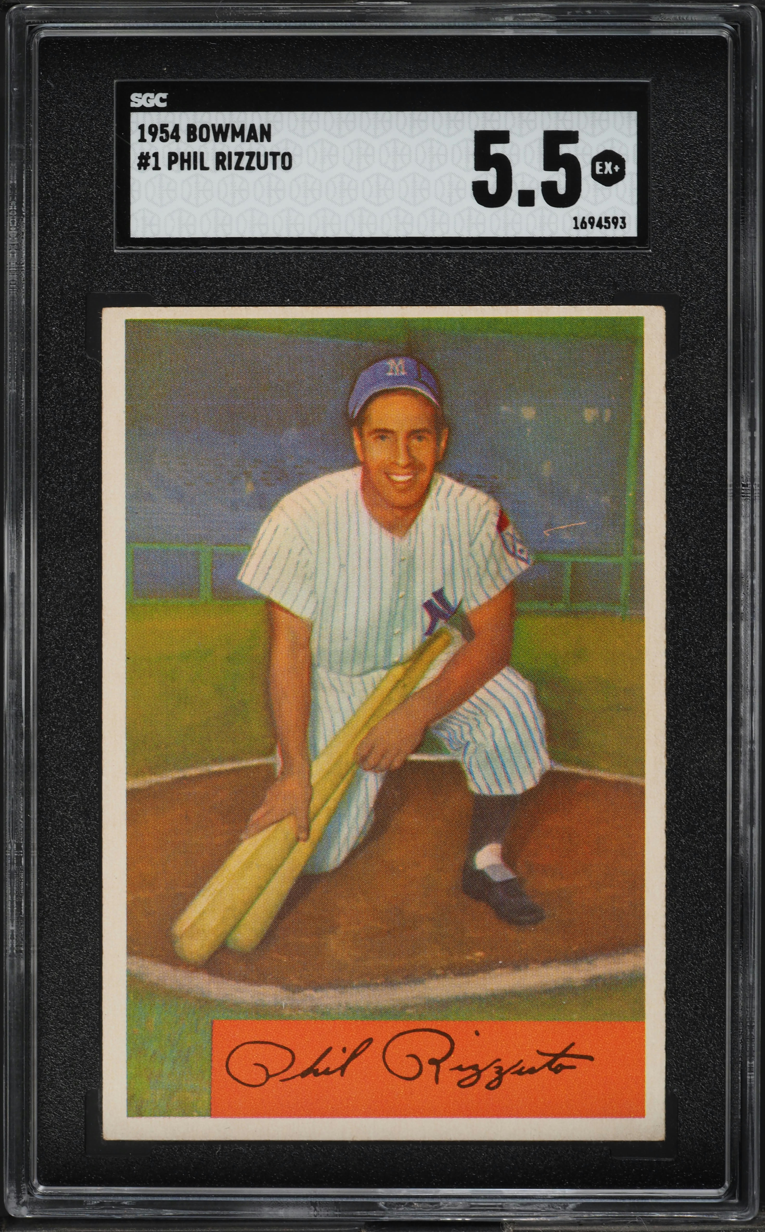 1954 Bowman Phil Rizzuto #1 SGC 5.5 EX+