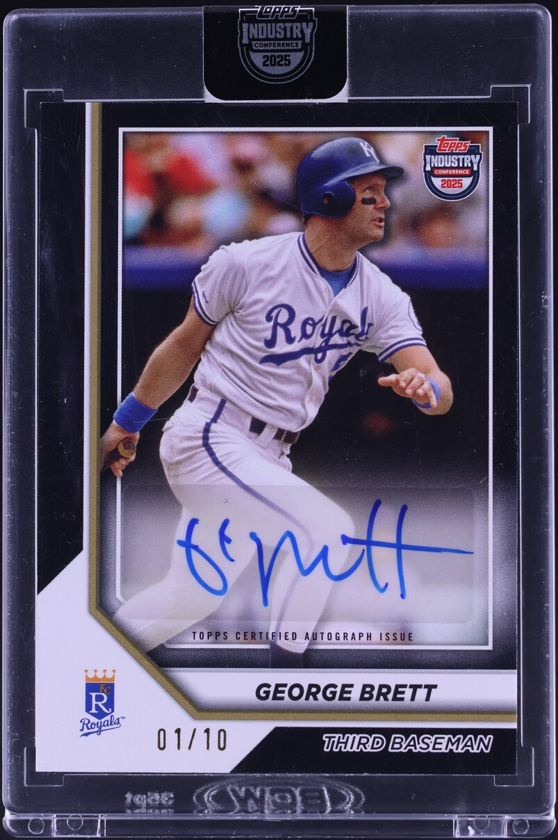 2025 Topps Industry Conference Black George Brett AUTO 1/10 #MLBA-GB