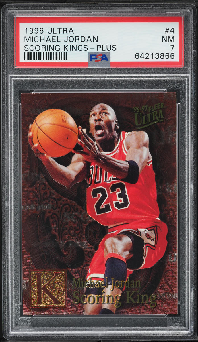 1996 Ultra Scoring Kings Plus Michael Jordan #4 PSA 7 NRMT