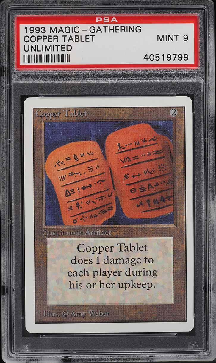 Copper Tablet 1993 Unlimited Edition Base Price Guide - Sports