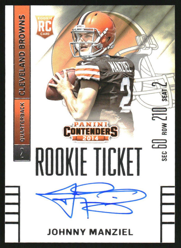 2014 Panini Contenders #240 Johnny Manziel RC Auto