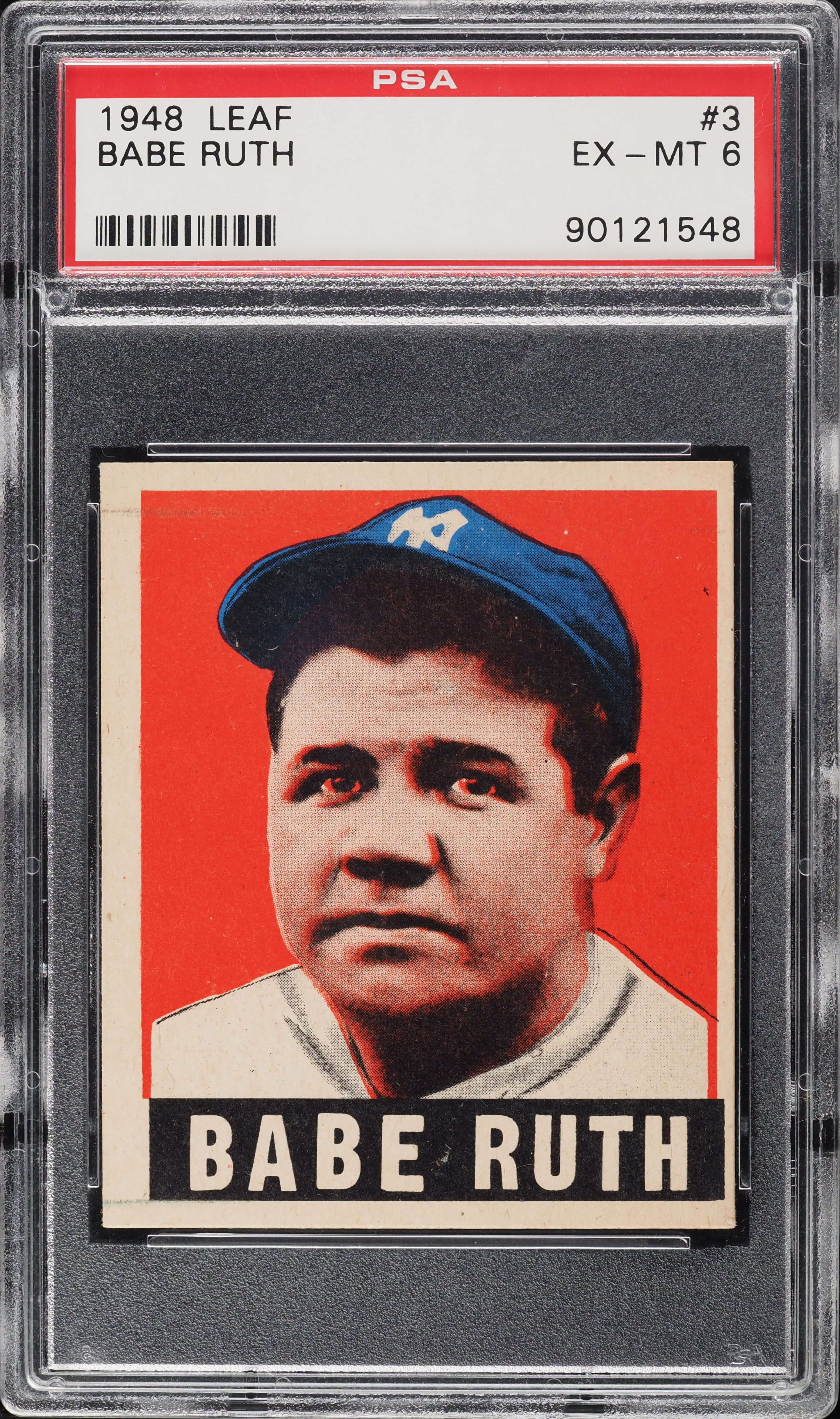 1948 Leaf Babe Ruth #3 PSA 6 EXMT