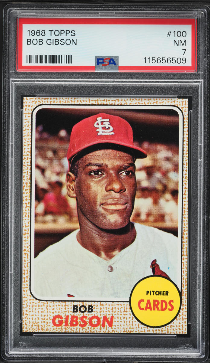 1968 Topps Bob Gibson #100 PSA 7 NRMT