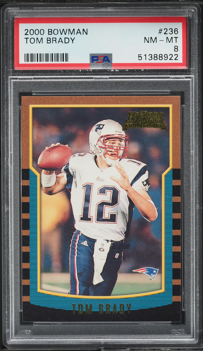 2000 Bowman Football Tom Brady ROOKIE #236 PSA 8 NM-MT