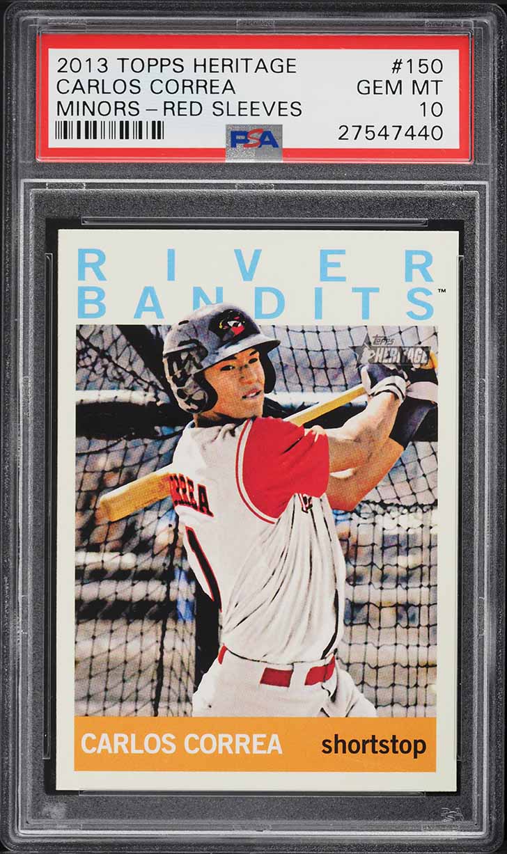 2013 Topps Heritage Minors Carlos Correa ROOKIE #150 PSA 10 GEM MINT
