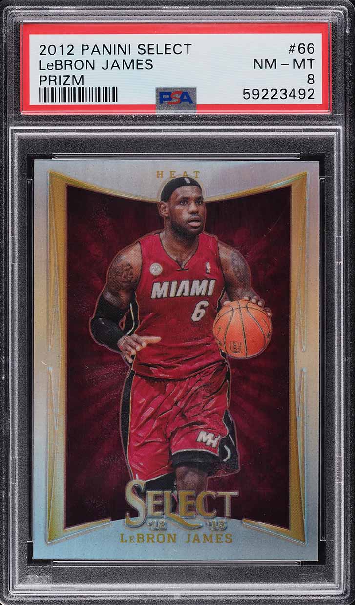 2012 Select Silver Prizm LeBron James #66 PSA 8 NM-MT