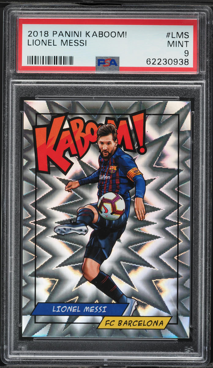 2018 Panini Kaboom! Lionel Messi #K-LMS PSA 9 MINT
