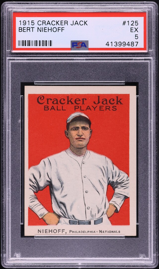 1915 Cracker Jack Bert Niehoff #125 PSA 5 EX