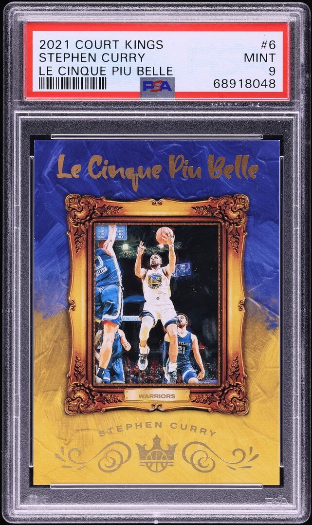 2021 Panini Court Kings Le Cinque Piu Belle Stephen Curry #6 PSA 9 MINT