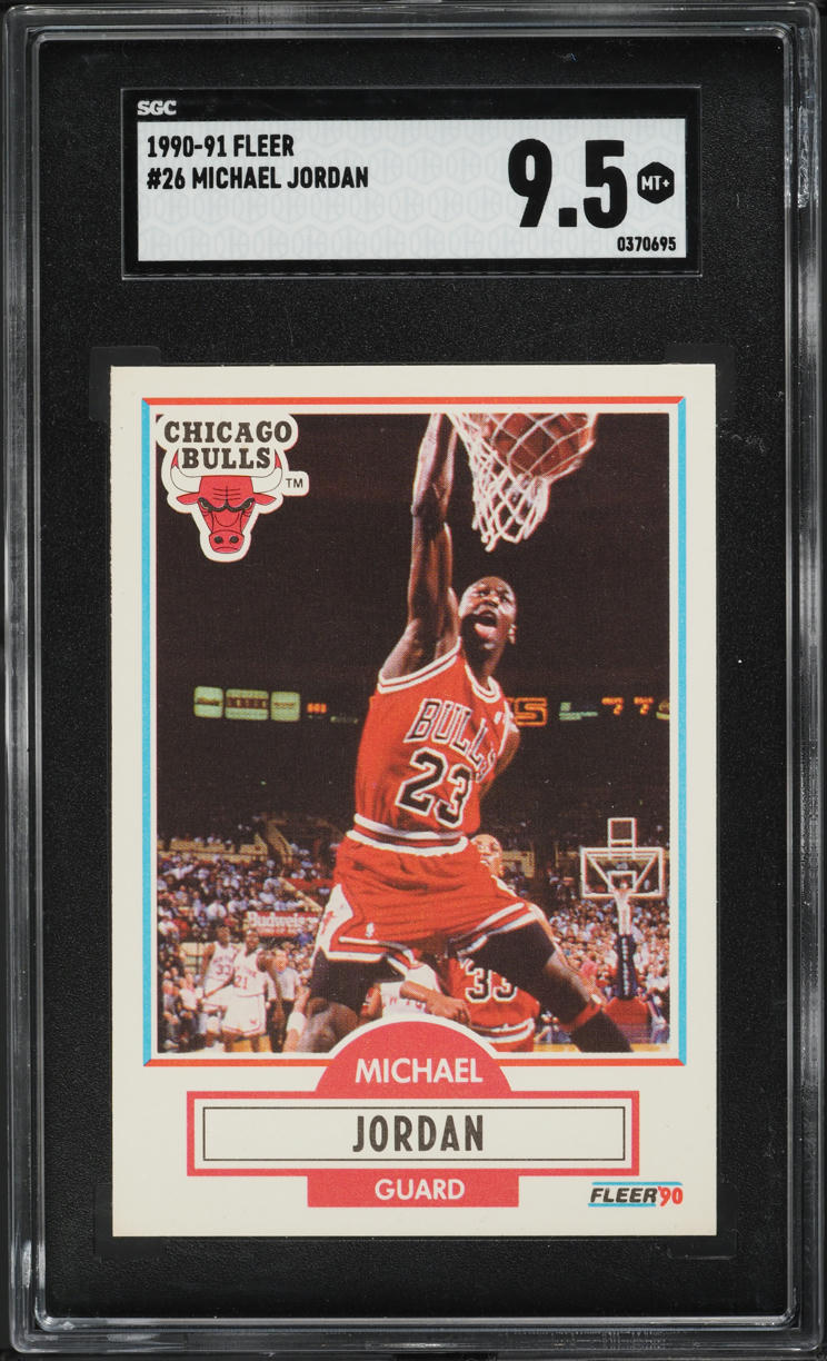1990 Fleer Basketball Michael Jordan #26 SGC 9.5 MINT+