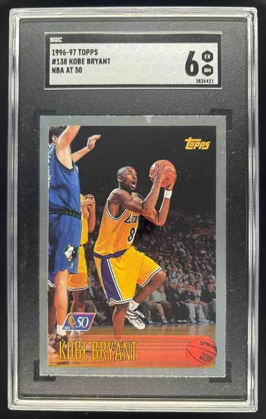 1996-97 Topps NBA at 50 #138 Kobe Bryant RC SGC 6