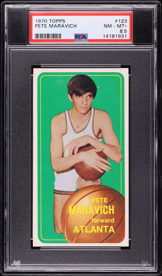 1970 Topps Basketball Pete Maravich ROOKIE #123 PSA 8.5 NM-MT+