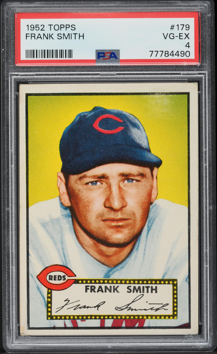 1952 Topps Frank Smith #179 PSA 4 VGEX
