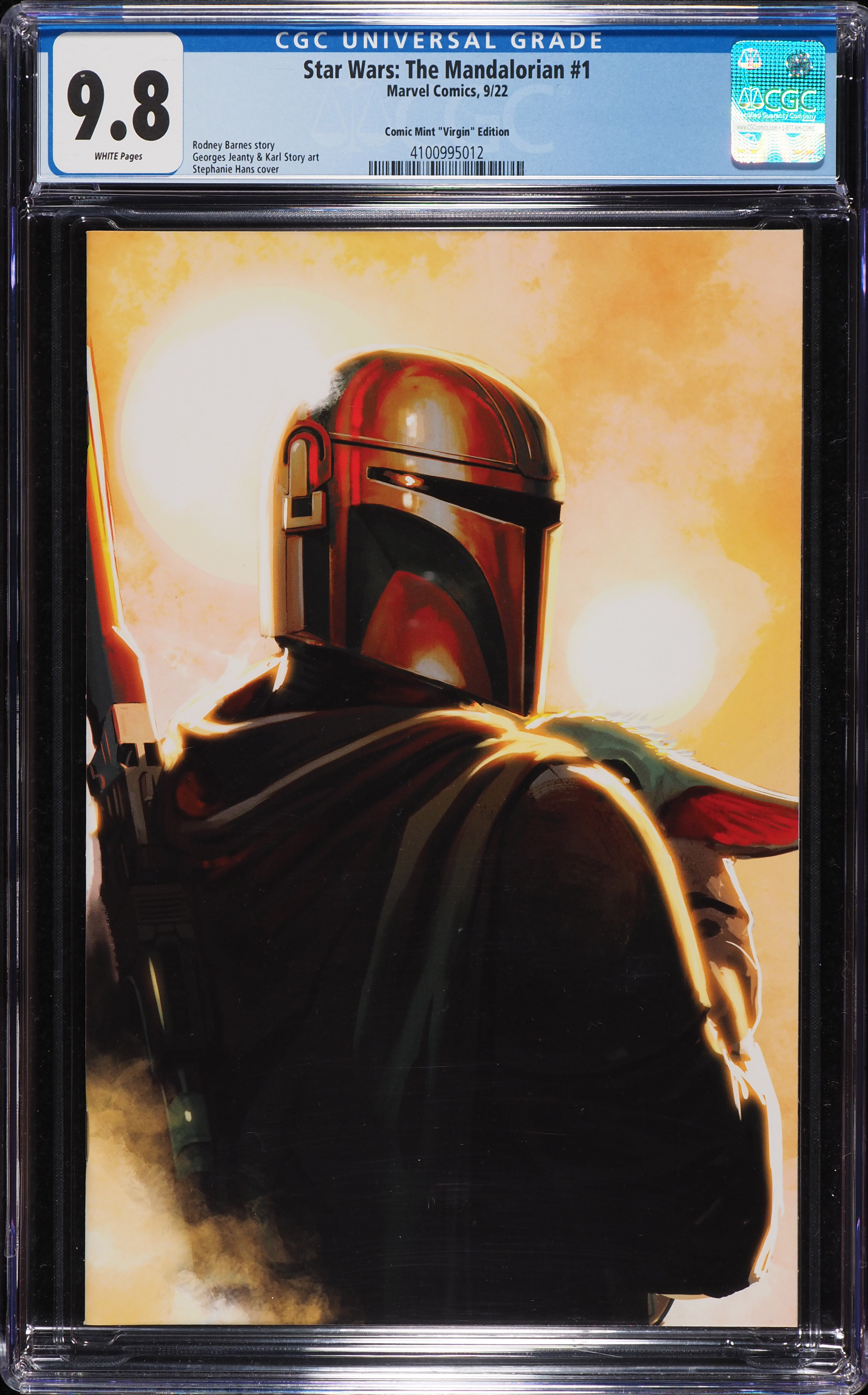 Star Wars: The Mandalorian #1 (Marvel, 2022) CGC 9.8 White Pages - Front