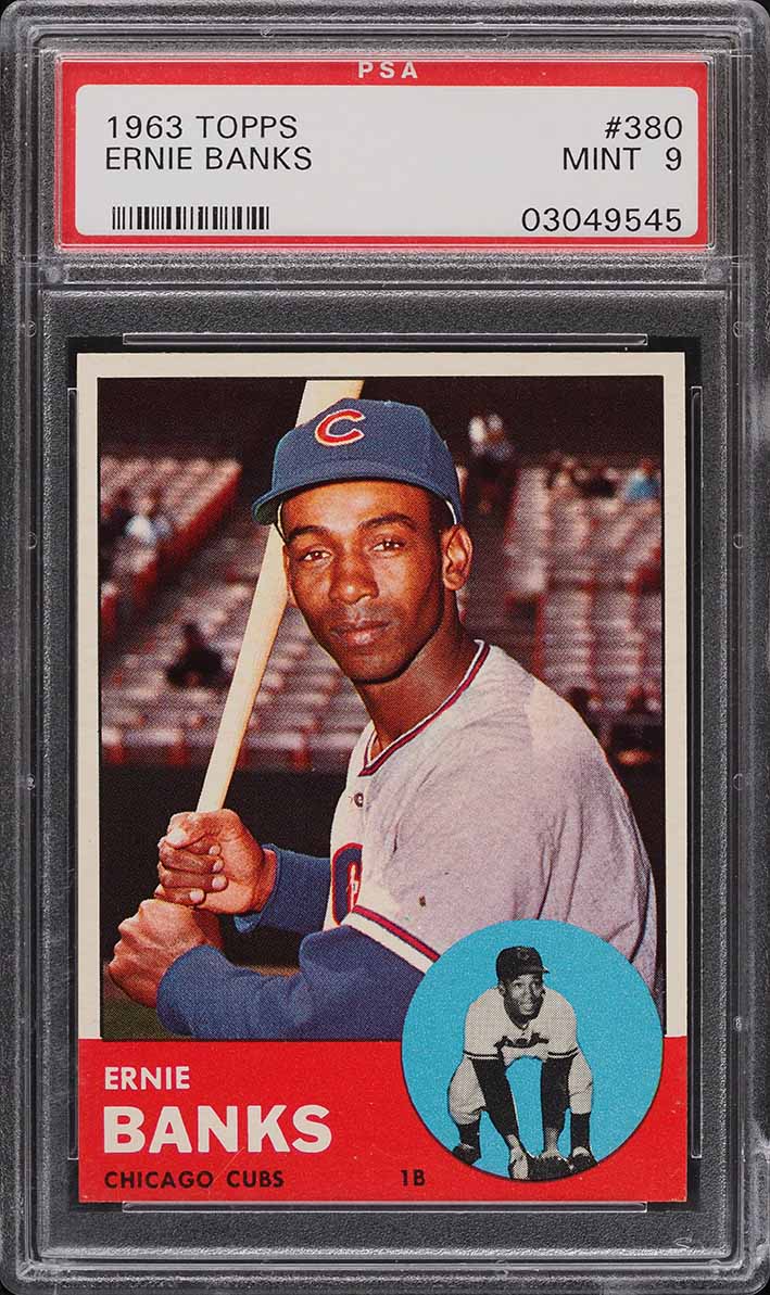 1963 Topps Ernie Banks #380 PSA 9 MINT (PWCC-A)