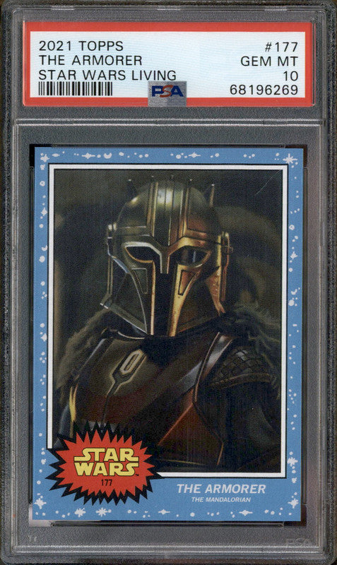 2021 Topps #177 The Armorer Star Wars Living PSA 10
