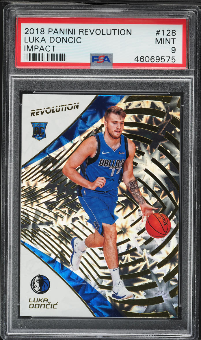 2018 Panini Revolution Impact Luka Doncic ROOKIE #128 PSA 9 MINT