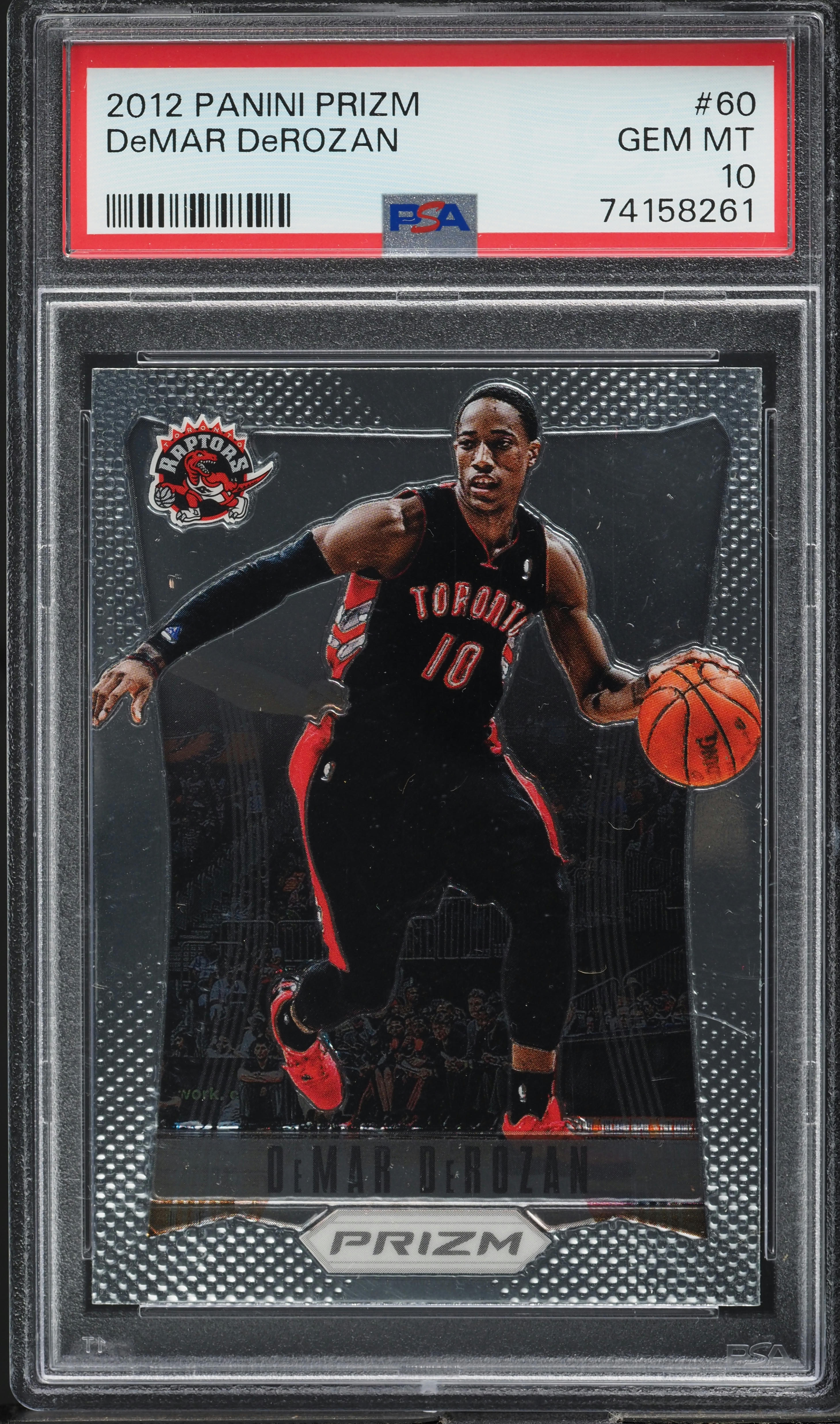 2012 Panini Prizm DeMar DeRozan #60 PSA 10 GEM MINT