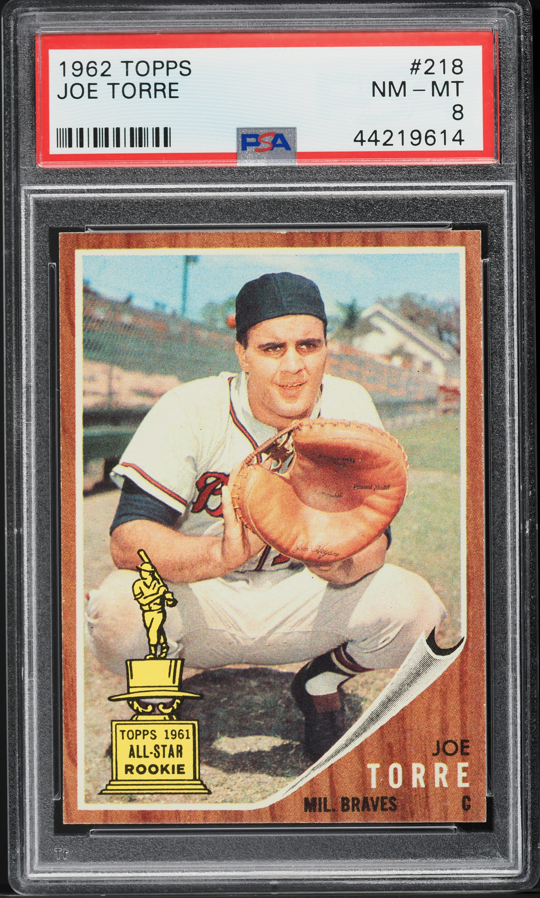 1962 Topps Joe Torre ROOKIE #218 PSA 8 NM-MT