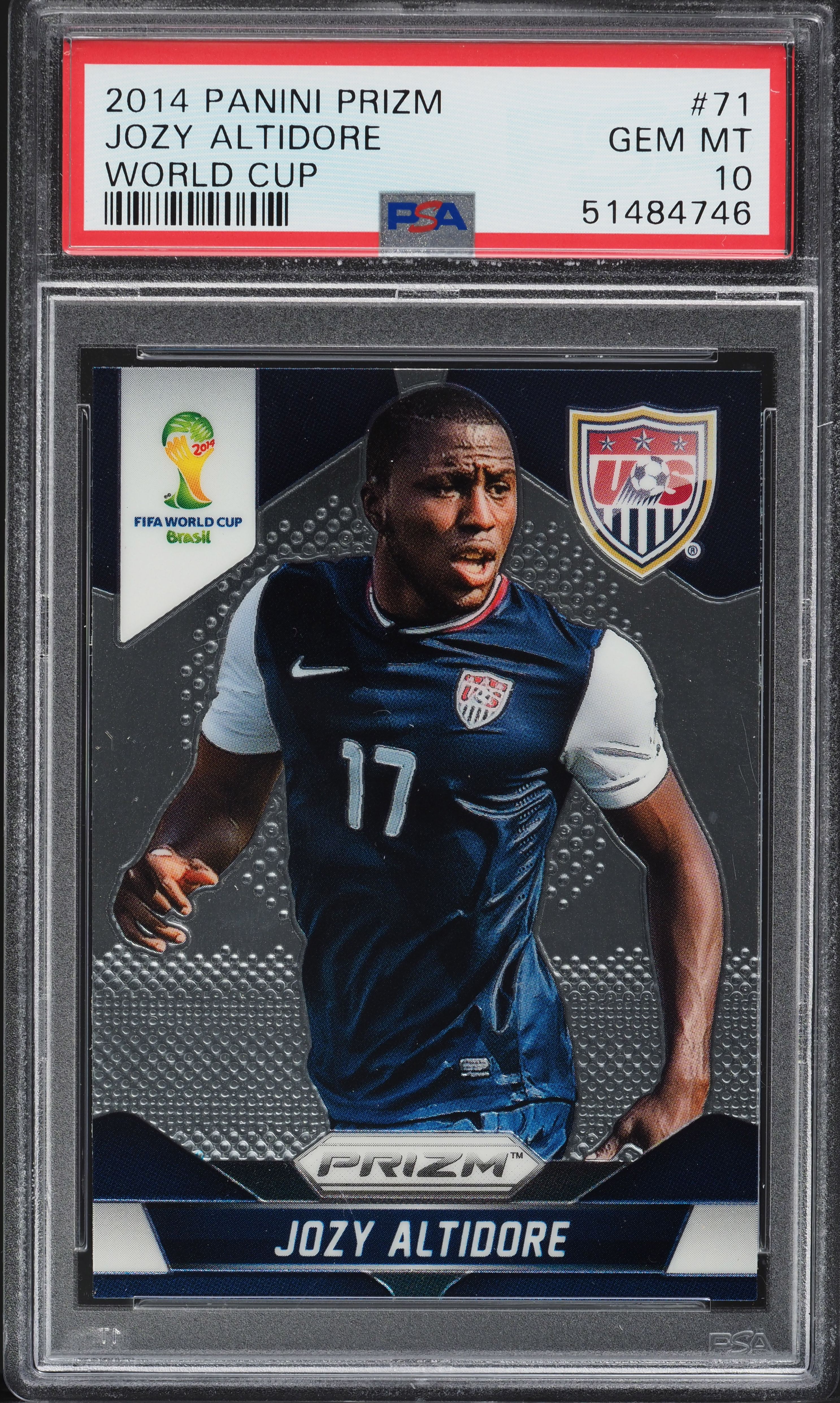 2014 Panini Prizm World Cup Jozy Altidore #71 PSA 10 GEM MINT