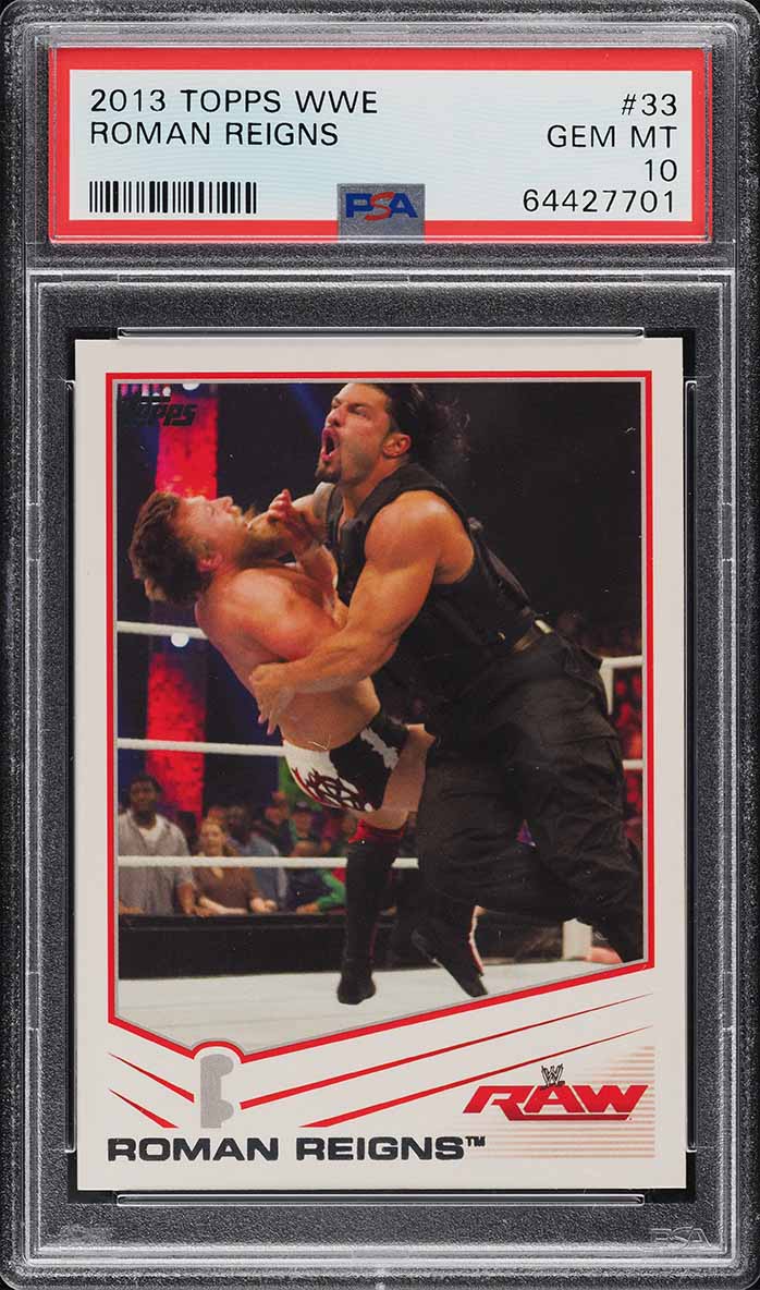 2013 Topps WWE Roman Reigns ROOKIE #33 PSA 10 GEM MINT