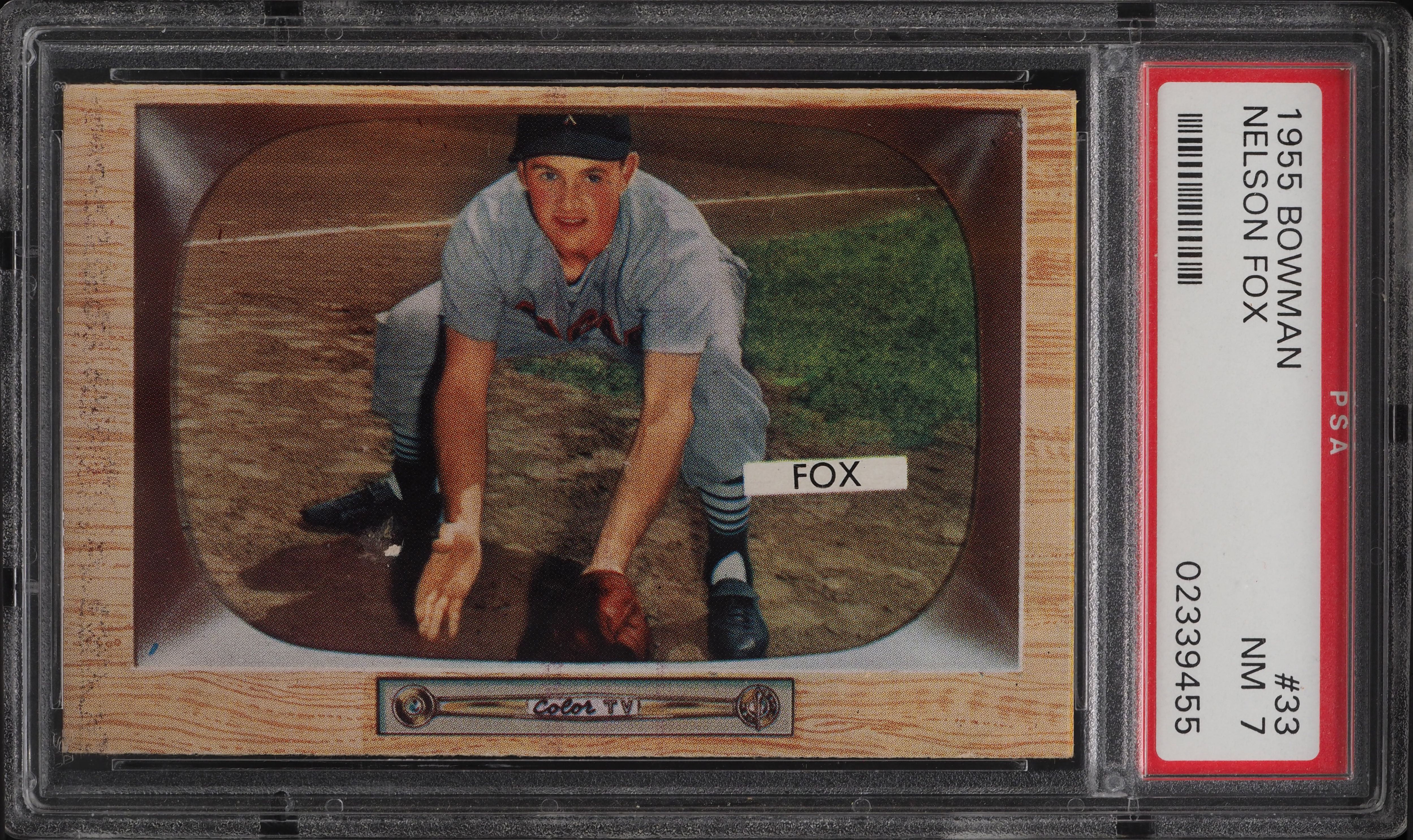 1955 Bowman Nellie Fox #33 PSA 7 NRMT