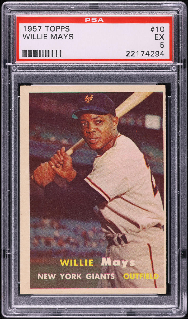 1957 Topps Willie Mays #10 PSA 5 EX